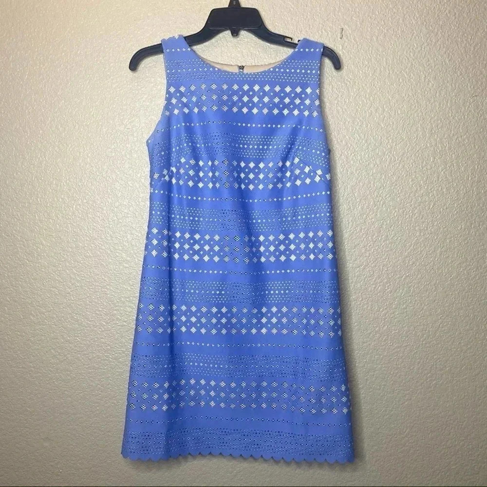 Eliza J womens Blue Cutout dress size 8P -FINAL